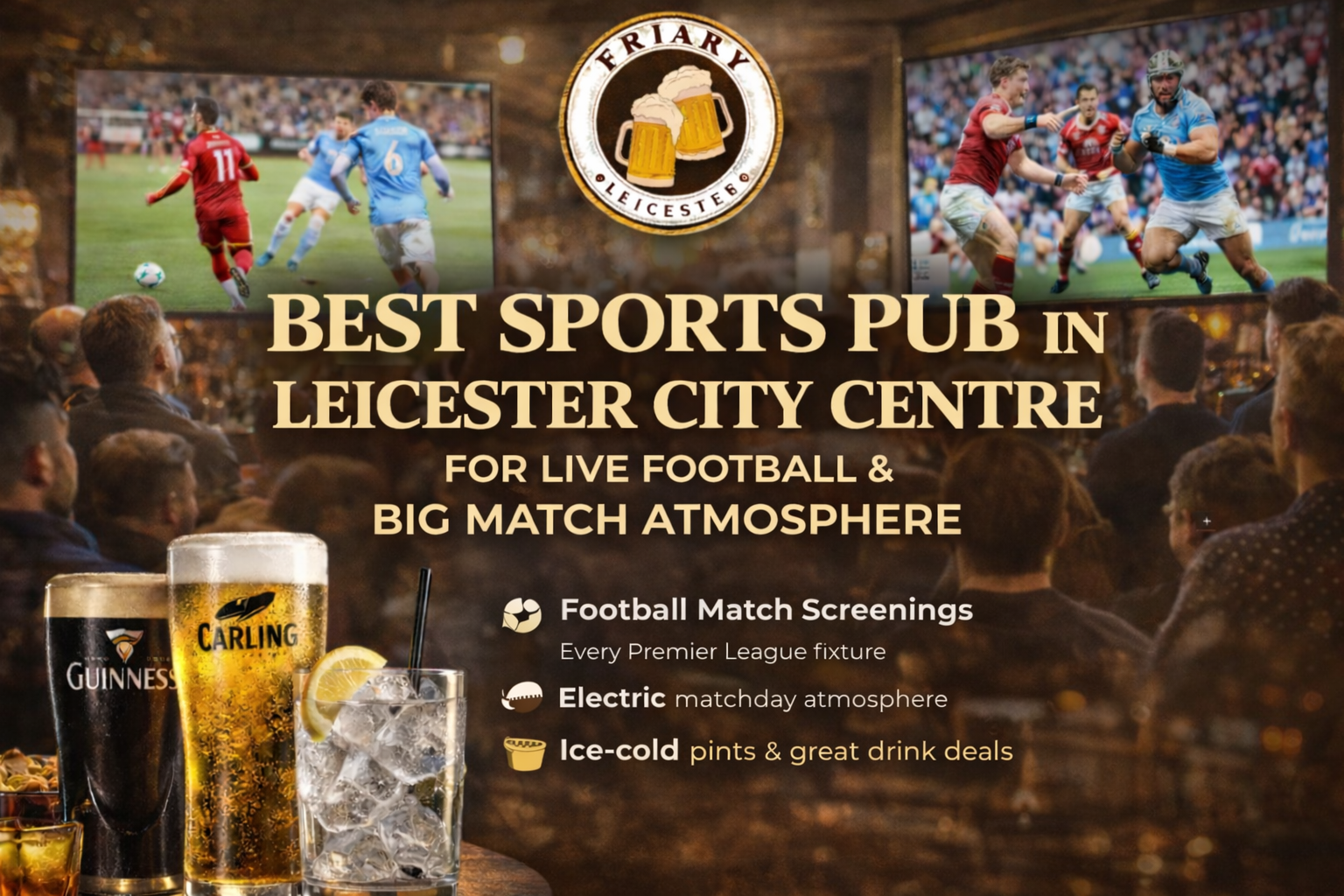Best Sports Pub in Leicester City Centre | The Friary