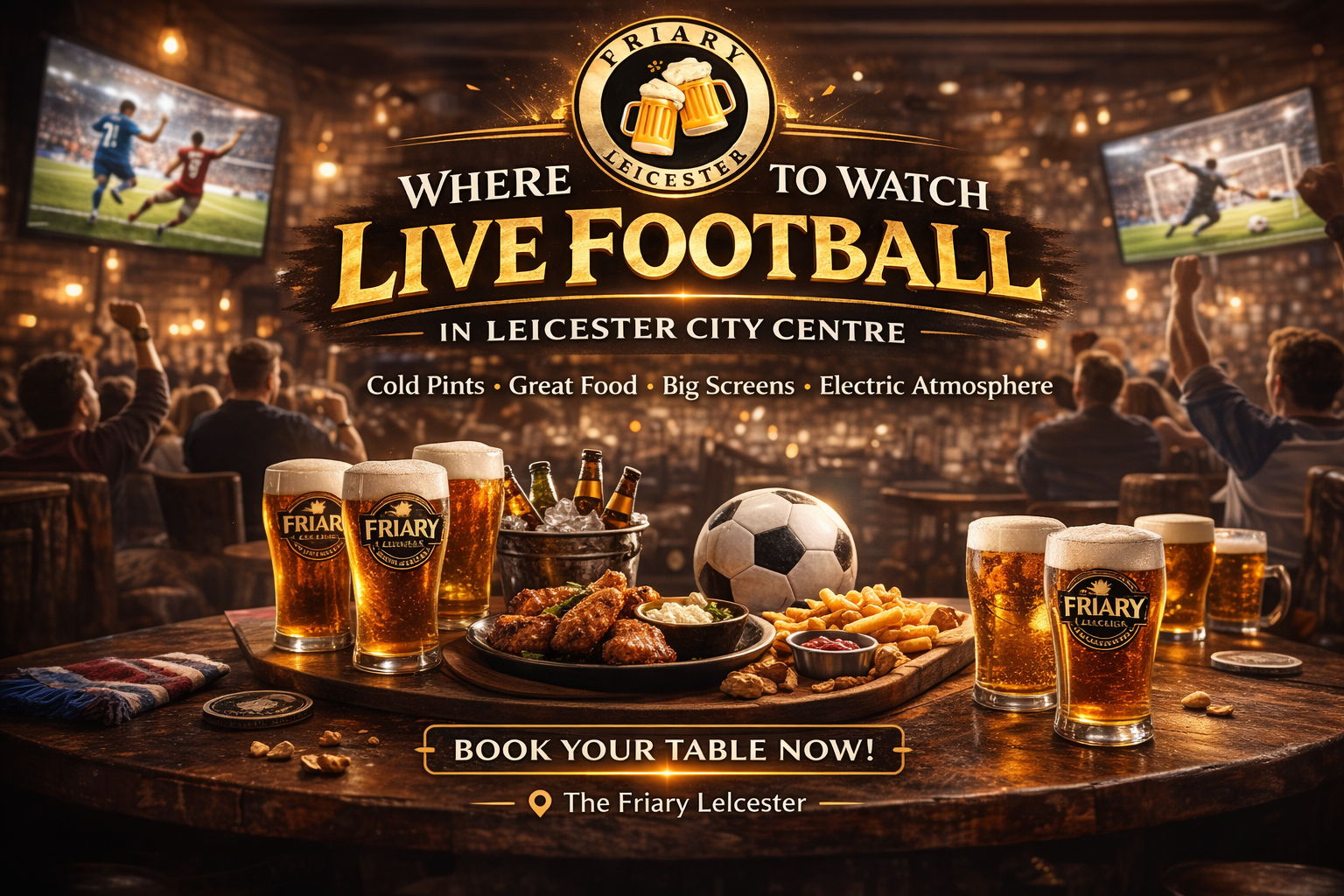 Where to Watch Live Football in Leicester City Centre